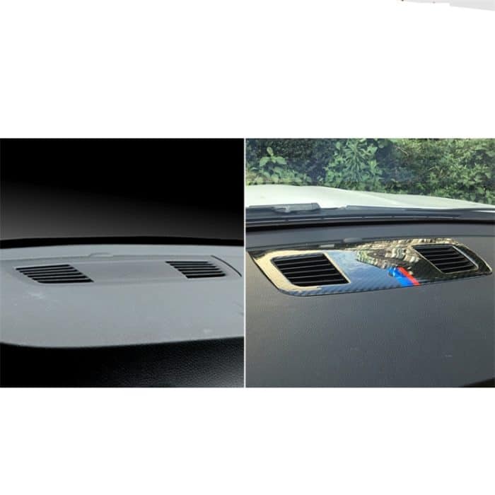 Dreifarbiger Carbon Instrument Car Instrument Large Outlet Dekorativer Aufkleber für BMW E90 2005-2012 – Bild 6
