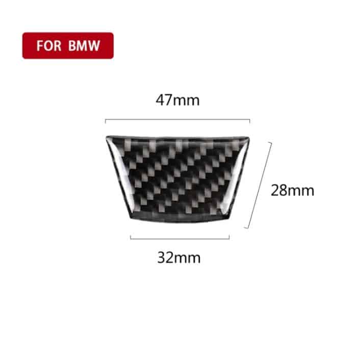 Kleine B-Version Carbonfaser Autolenkrad Dekorativer Aufkleber für BMW E90 2005-2012 – Bild 4