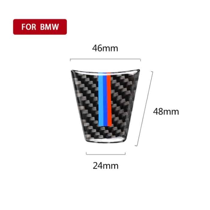 Groß A Version Dreifarbige Carbon Lenkrad Autolenkrad Dekorativer Aufkleber für BMW E90 2005-2012 – Bild 4