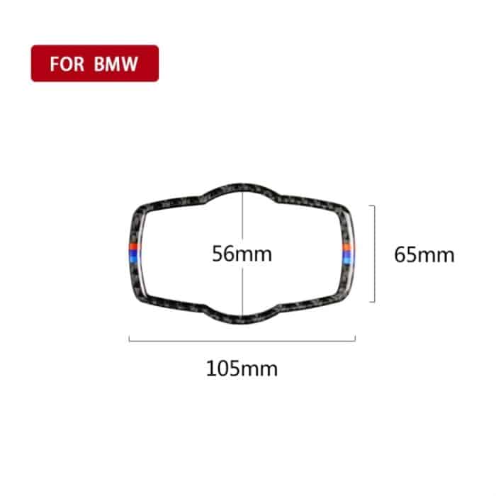 Dreifarbiger Autoscheinwerferschalter für Kohlefaser Dekorativer Aufkleber für BMW E90 / E92 / E93 2005-2012 / 320i / 325i, dünne Version – Bild 5