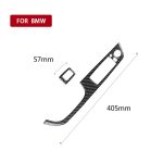 2 PCS Kohlefaser Auto links Fahrlift Verkleidung Aufkleber für BMW E92 2005-2012, Durchmesser: 40,4 cm – Bild 4