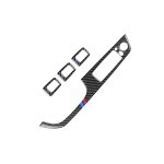4 PCS Dreifarbiges Kohlefaserauto links Fahrlift Verkleidungsaufkleber mit Klapp für BMW E90 / 320i / 325i, Durchmesser: 37,8 cm – Bild 2
