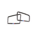 Dreifarbiger dekorativer Aufkleber aus Kohlefaser für das Auto, links fahrendes Instrument, Luftauslass, für BMW E90 2005–2012, Left Instrument Air Outlet(Three Color), Left Instrument Air Outlet – Bild 2