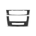 Carbonfaser Auto Central Control CD Panel Dekorativer Aufkleber für BMW E90 / E92 2005-2012, High Edition mit Loch – Bild 2