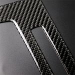 Carbonfaser Auto Central Control CD Panel Dekorativer Aufkleber für BMW E90 / E92 2005-2012, High Edition mit Loch – Bild 3