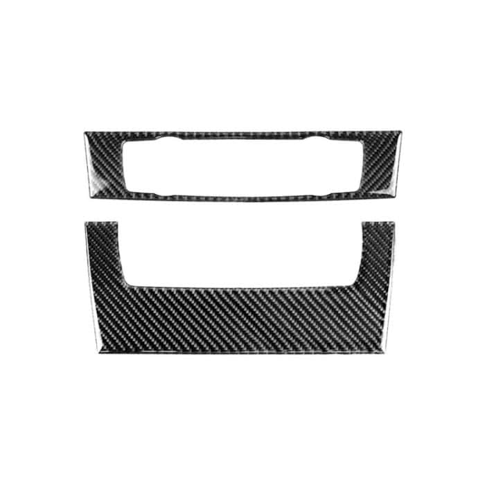 Carbon CD Central Control CD Panel Dekorativer Aufkleber für BMW E90 / E92 2005-2012, High Edition ohne Loch – Bild 2