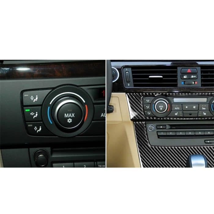 Carbon CD Central Control CD Panel Dekorativer Aufkleber für BMW E90 / E92 2005-2012, High Edition ohne Loch – Bild 6