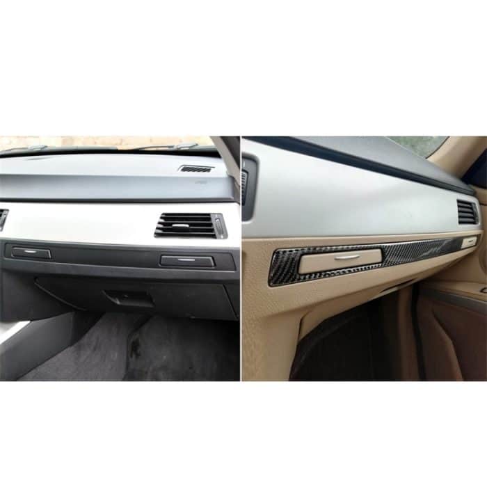 Carbon Fiber Car Left Driving Middle Control Dekorativer Aufkleber für BMW E90 / E92 / E93 2005-2012 – Bild 6