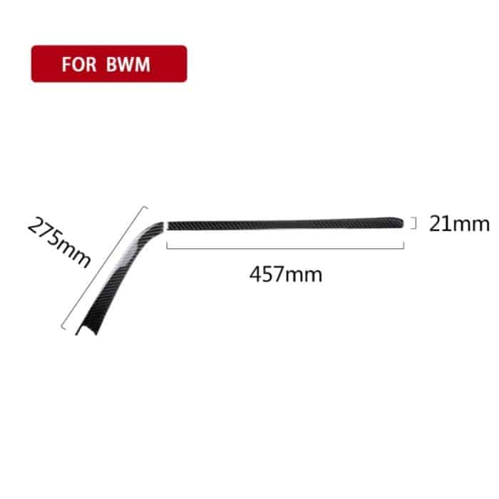 Carbonfaser Car Copilot Central Control Dekorativer Aufkleber für BMW F30 2013-2018 / F34 2013-2018, für Linksfahrten geeignet – Bild 5