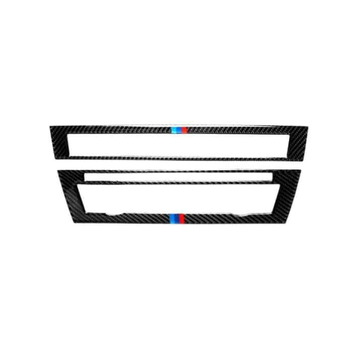 Dreifarbiger dekorativer Aufkleber für Auto-CD-Panel aus Kohlefaser für BMW 5er F10 2011–2017, CD Panel(Three Color), CD Panel – Bild 2