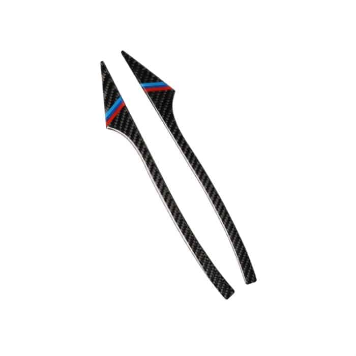 Dreifarbiger A-Carbonfaser-Auto-Rückspiegel-Stoßstangenstreifen, dekorativer Aufkleber für BMW 5er E60 2008–2010/F10 2011–2017/F07 2010–2015/F01 2010–2015, Rearview Mirror(Three ColorB), Rearview Mirror(Three ColorA), Rearview Mirror – Bild 2