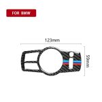 Dreifarbiger dekorativer Aufkleber für Autoscheinwerferschalter aus Kohlefaser für BMW 5er F01 / F10 / F07 / F25 / F26, geeignet für Linkslenker, Headlight Switch(Three Color), Headlight Switch – Bild 5