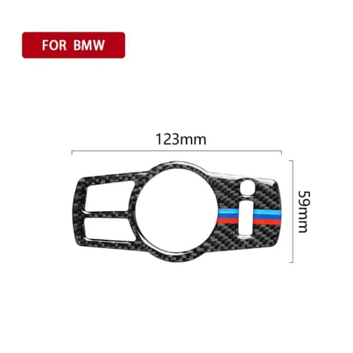 Dreifarbiger dekorativer Aufkleber für Autoscheinwerferschalter aus Kohlefaser für BMW 5er F01 / F10 / F07 / F25 / F26, geeignet für Linkslenker, Headlight Switch(Three Color), Headlight Switch – Bild 5