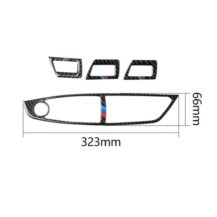 Carbon Fiber Car Right Driving Lifting Panel Dekorativer Aufkleber für BMW 5er F10 2011–2018, Right Driving Lifting Pane(Three Color), Right Driving Lifting Pane – Bild 4