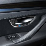 4 Stück Kohlefaser-Autotürgriff-Rahmen-dekorativer Aufkleber für BMW 5er F10 2011–2017, Door Handle Frame(Three Color), Door Handle Frame