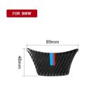 A Edition dreifarbiger Kohlefaser-Auto-kleiner Lenkrad-dekorativer Aufkleber für BMW 5er F10 F18 2011–2017, Small Steering Whee(Three Color), Small Steering Wheel(Yellow Red), Small Steering Wheel – Bild 4