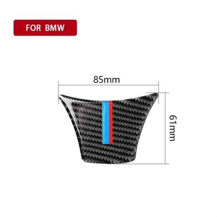 B Edition Dreifarbiger Kohlefaser-Autoaufkleber mit großem Lenkrad, dekorativer Aufkleber für BMW 5er F10 F18 2011–2017, Large Steering Wheel(Three Color), Large Steering Wheel(Yellow Red), Large Steering Wheel – Bild 4