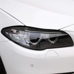 Carbonfaser Autolampe Augenbraue Dekorativer Aufkleber für BMW 5er F10 2014-2016