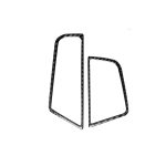 Carbonfaser Autoseitenluftauslassrahmen Dekorativer Aufkleber für BMW 5er F10 2011-2017, für Linkslenkung geeignet – Bild 2