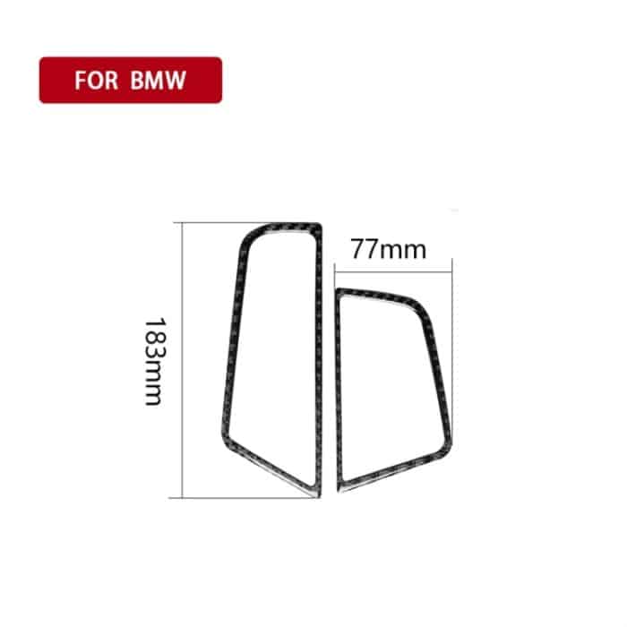 Carbonfaser Autoseitenluftauslassrahmen Dekorativer Aufkleber für BMW 5er F10 2011-2017, für Linkslenkung geeignet – Bild 5