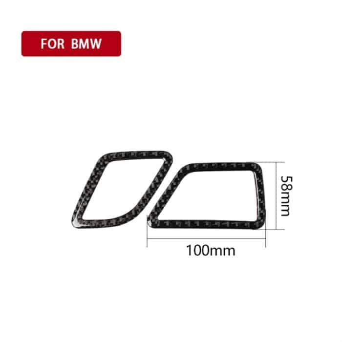 Carbon Faser Auto Instrument Luftauslass Dekorativer Aufkleber für BMW 5er F10 2011-2017, für Linksfahrten geeignet – Bild 4