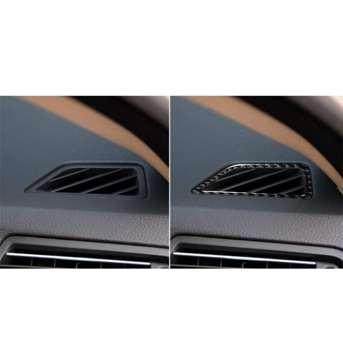 Carbon Faser Auto Instrument Luftauslass Dekorativer Aufkleber für BMW 5er F10 2011-2017, für Linksfahrten geeignet – Bild 5