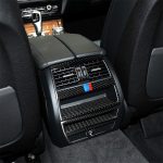 Dreifarbiger dekorativer Aufkleber für den hinteren Luftauslassrahmen aus Kohlefaser für den BMW 5er F10 2011–2017, Rear Air Outlet Frame(Three Color), Rear Air Outlet Frame