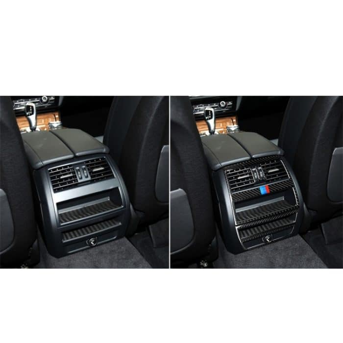 Dreifarbiger dekorativer Aufkleber für den hinteren Luftauslassrahmen aus Kohlefaser für den BMW 5er F10 2011–2017, Rear Air Outlet Frame(Three Color), Rear Air Outlet Frame – Bild 6