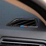 Kohlefaser-Auto-Instrumenten-Luftauslass-dekorativer Aufkleber für BMW 5er F07 5GT 535i 2010–2016, geeignet für Linksfahrt, Instrument Air Outlet(Three Color), Instrument Air  Outlet