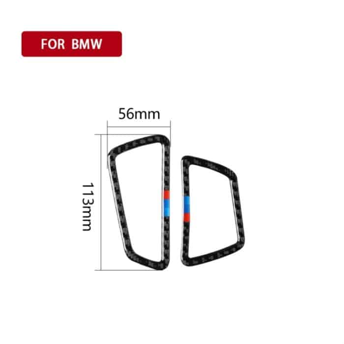 Kohlefaser-Auto-Instrumenten-Luftauslass-dekorativer Aufkleber für BMW 5er F07 5GT 535i 2010–2016, geeignet für Linksfahrt, Instrument Air Outlet(Three Color), Instrument Air  Outlet – Bild 4