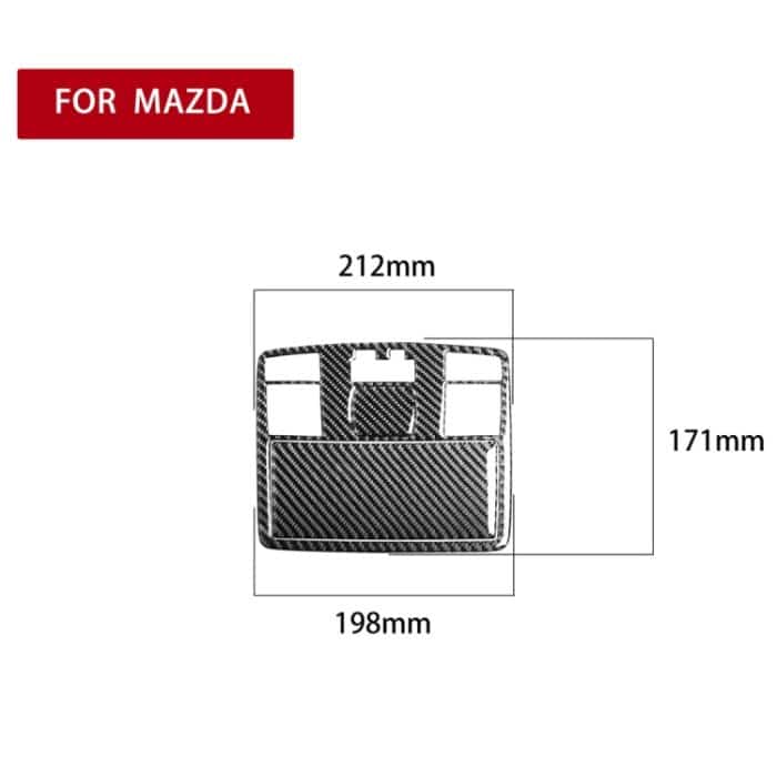 Auto Carbon Fiber Front Leselampe Dekorativer Aufkleber für Mazda RX8 2004-2008, Links- und Rechtsantrieb Universal – Bild 2