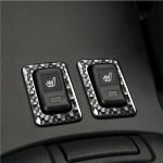 2 PCS Car Carbon Fiber Sitzheizung Knopfrahmen Dekorativer Aufkleber für Mazda RX8 2004-2008, Links- und Rechtsantrieb Universal – Bild 6