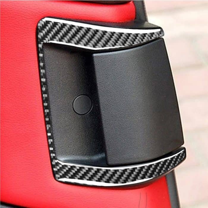 2 PCS Car Carbon Fiber Hintertürgriff Dekorativer Aufkleber für Mazda RX8 2004-2008, Links- und Rechtsantrieb Universal – Bild 5