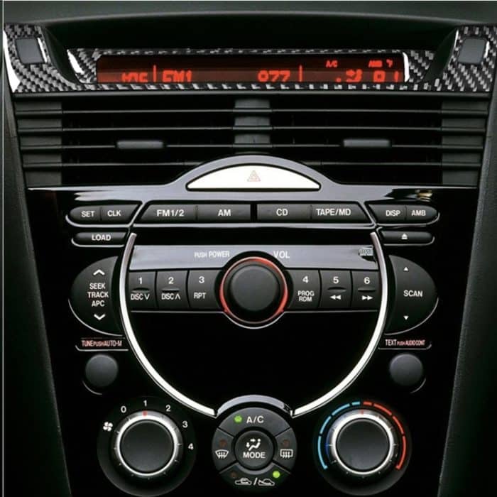 2 PCS Car Carbon Fiber Information Display Dekorativer Aufkleber für Mazda RX8 2004-2008, Links- und Rechtsantrieb Universal – Bild 5