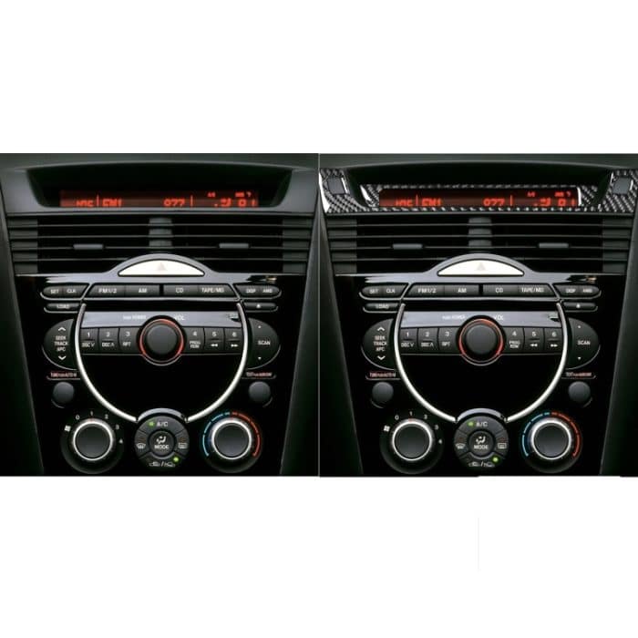 2 PCS Car Carbon Fiber Information Display Dekorativer Aufkleber für Mazda RX8 2004-2008, Links- und Rechtsantrieb Universal – Bild 6