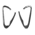 2 PCS Car Carbon Fiber Türgriff Dekorativer Aufkleber für Mazda RX8 2004-2008, Links- und Rechtsantrieb Universal