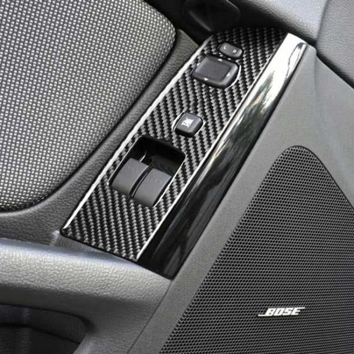 2 PCS Car Carbon Fiber Linke und rechte Hebetafel Dekorativer Aufkleber für Mazda RX8 2004-2009, Linksantrieb Niedrig konfiguriert – Bild 5
