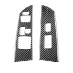 2 PCS Car Carbon Fiber Linke und rechte Hebetafel Dekorativer Aufkleber für Mazda RX8 2004-2008, Linksantrieb Hochkonfiguriert