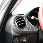 Auto Carbon Fiber Dashboard Air Outlet Dekorativer Aufkleber für Mazda RX8 2004-2008, Linkslenker – Bild 5