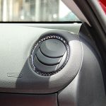 Auto Carbon Fiber Dashboard Air Outlet Dekorativer Aufkleber für Mazda RX8 2004-2008, Linkslenker – Bild 6