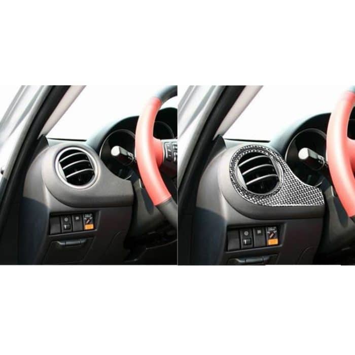 Auto Carbon Fiber Dashboard Air Outlet Dekorativer Aufkleber für Mazda RX8 2004-2008, Linkslenker – Bild 7