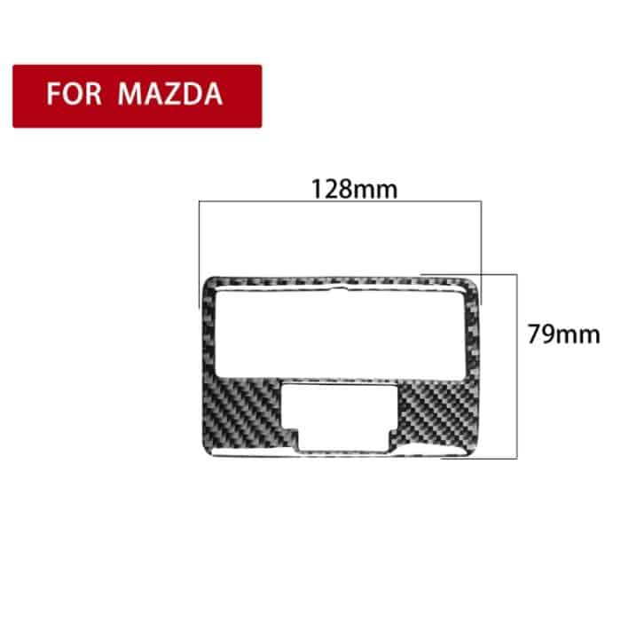 Auto Carbon Fiber Rückleseleuchte B Style dekorative Aufkleber für Mazda RX8 2004-2008, Links- und Rechtsantrieb Universal – Bild 2
