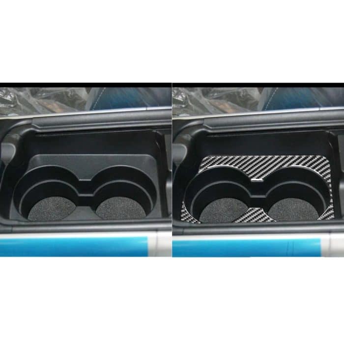 Auto Carbon Faser Handlauf Cup Holder Dekorativer Aufkleber für Mazda RX8 2004-2008, Linkslenker – Bild 6