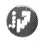 Auto Carbon Fiber Gear Panel Dekorativer Aufkleber für Mazda RX8 2004-2008, Linksantrieb