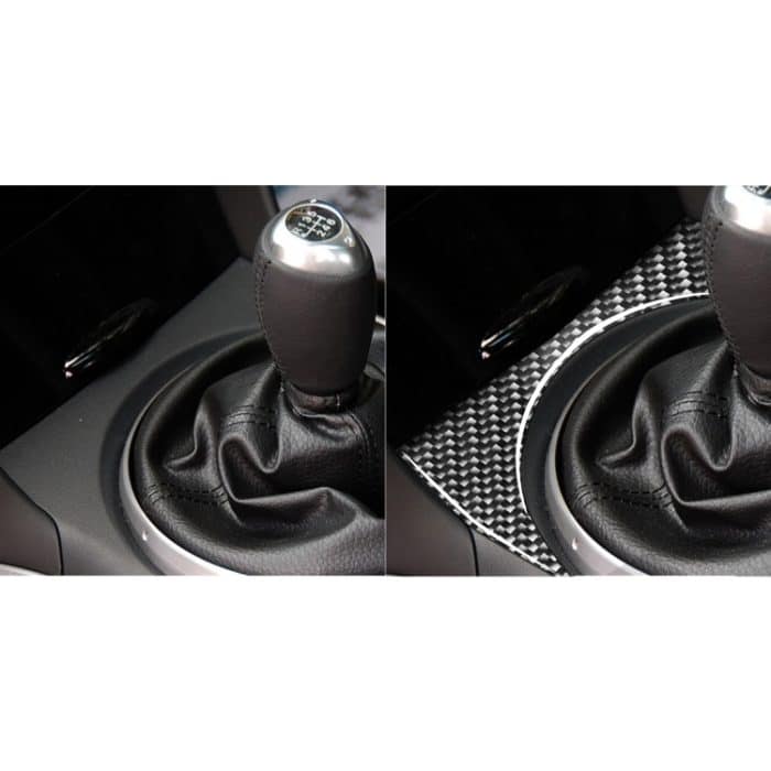 Auto Carbon Fiber Gear Position Console Oberer dekorativer Aufkleber für Mazda RX8 2004-2008, Links- und Rechtsantrieb Universal – Bild 6