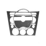 3 in 1 Auto Carbon Faser Armaturenbrett Multimedia Panel Dekorative Aufkleber für Mazda RX8 2004-2008, Links- und Rechtsantrieb Universal