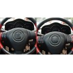 4 PCS Auto Carbon Lenkrad Dekorativer Aufkleber für Mazda RX8 2004-2008, Links- und Rechtsantrieb Universal – Bild 7