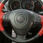 2 PCS Car Carbon Lenkrad Dekor Aufkleber für Mazda RX8 2004-2008, Links- und Rechtsantrieb Universal – Bild 5