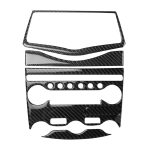 5 in 1 Auto Carbon Fiber Klimaanlage Einstellfeld Dekorativer Aufkleber für Nissan 370Z Z34 2009-, Links- und Rechtsantrieb Universal