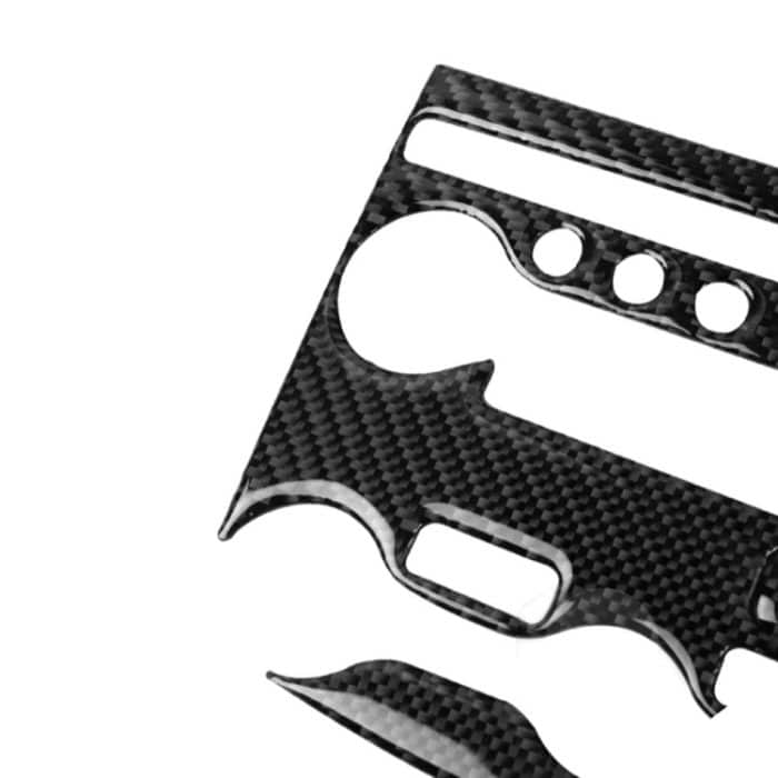 5 in 1 Auto Carbon Fiber Klimaanlage Einstellfeld Dekorativer Aufkleber für Nissan 370Z Z34 2009-, Links- und Rechtsantrieb Universal – Bild 3